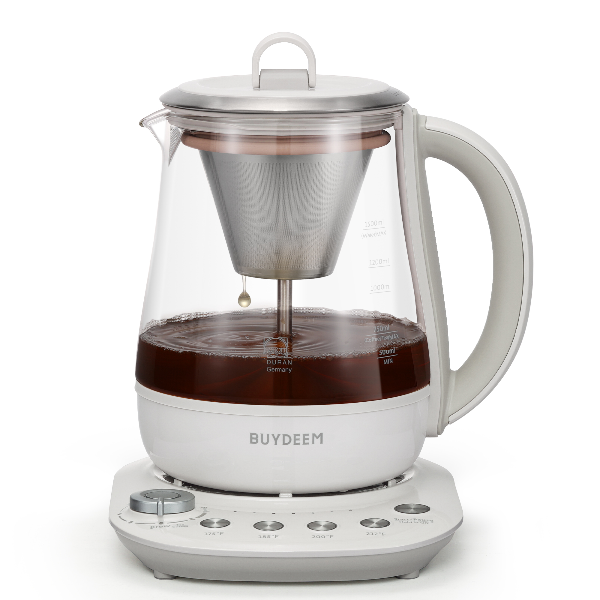 Buydeem北鼎萃茶养生壶 1.5L专业萃取煮茶器 多功能泡茶壶 K156
