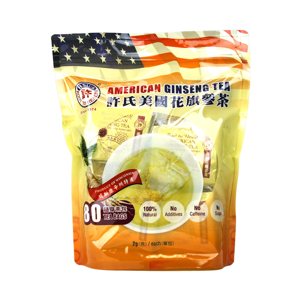 许氏（HSU’S）美国威斯康辛州西洋参茶80包袋装