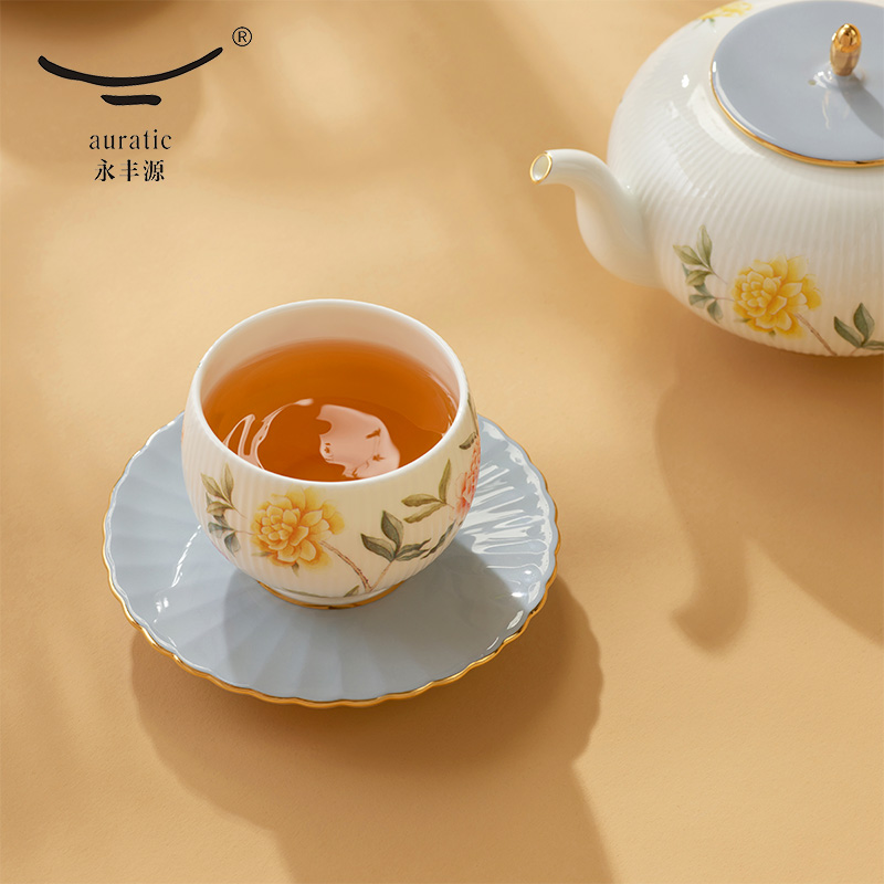 【中国直邮，时效10-15天】Auratic 国瓷永丰源月亮时光10头茶具