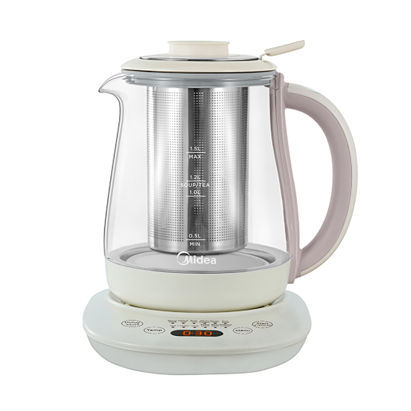 Midea美的 净润系列养生壶MKH15180CGA 配茶篮+炖盅 预约保温1.5L