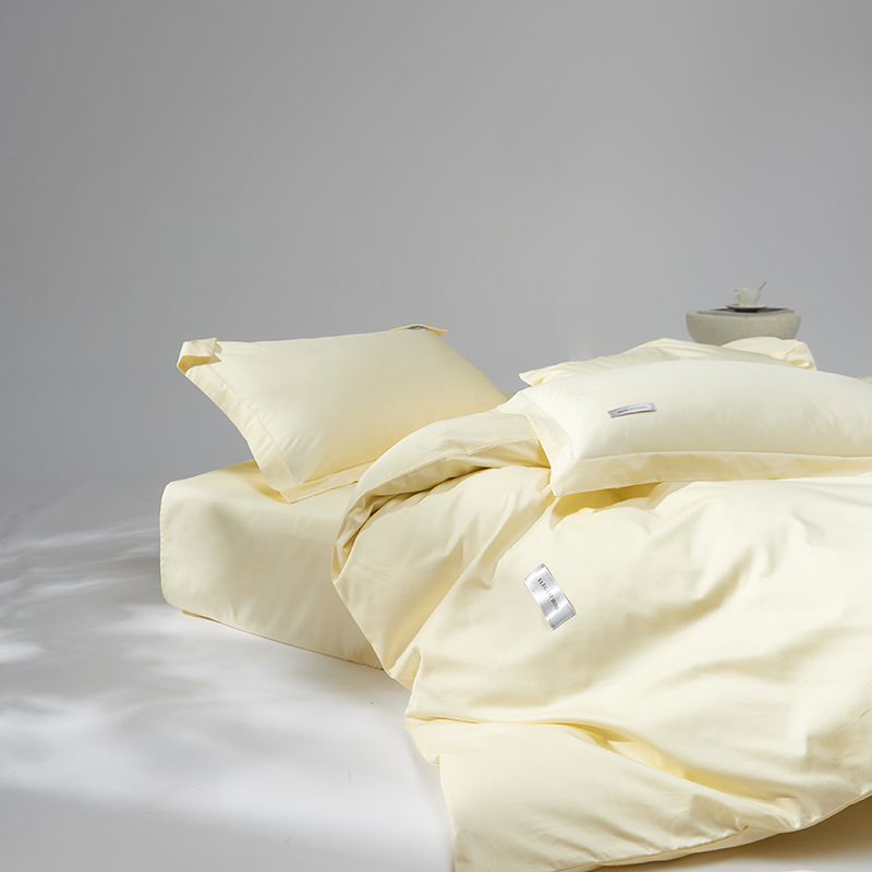 【中国直邮，时效6-10个工作日】Lullabuy 溯然本真 纯棉床上四件套 床品床单被套枕套