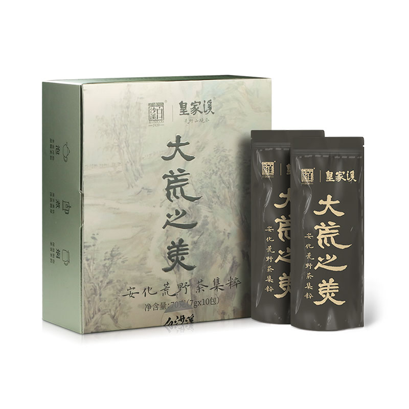 白沙溪 大荒之美 安化黑茶八合一品鉴合集 皇家溪全明星系列  7克*10袋