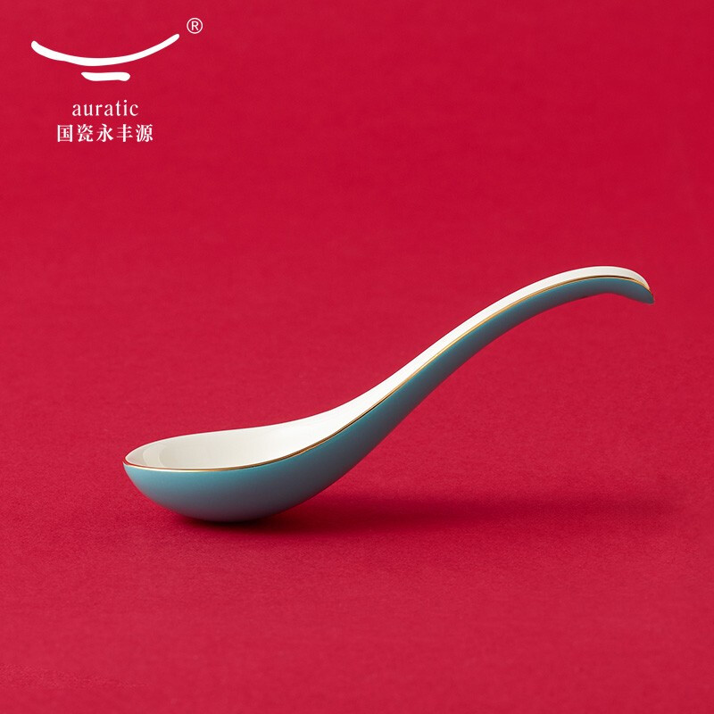 【中国直邮，时效10-15天】Auratic 国瓷永丰源 水墨牡丹16头餐具套装 陶瓷中餐具套装