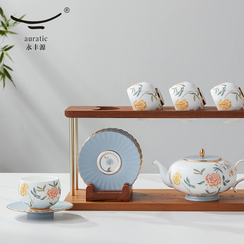 【中国直邮，时效10-15天】Auratic 国瓷永丰源月亮时光10头茶具
