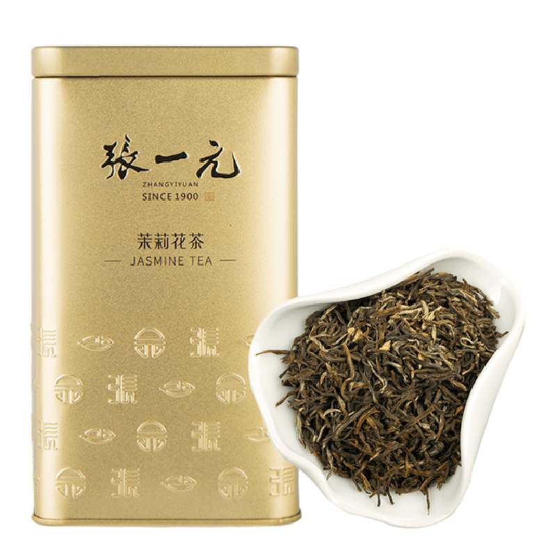 张一元 特种茉莉毛尖花茶 浓郁持久唇齿留香 金罐装 200g