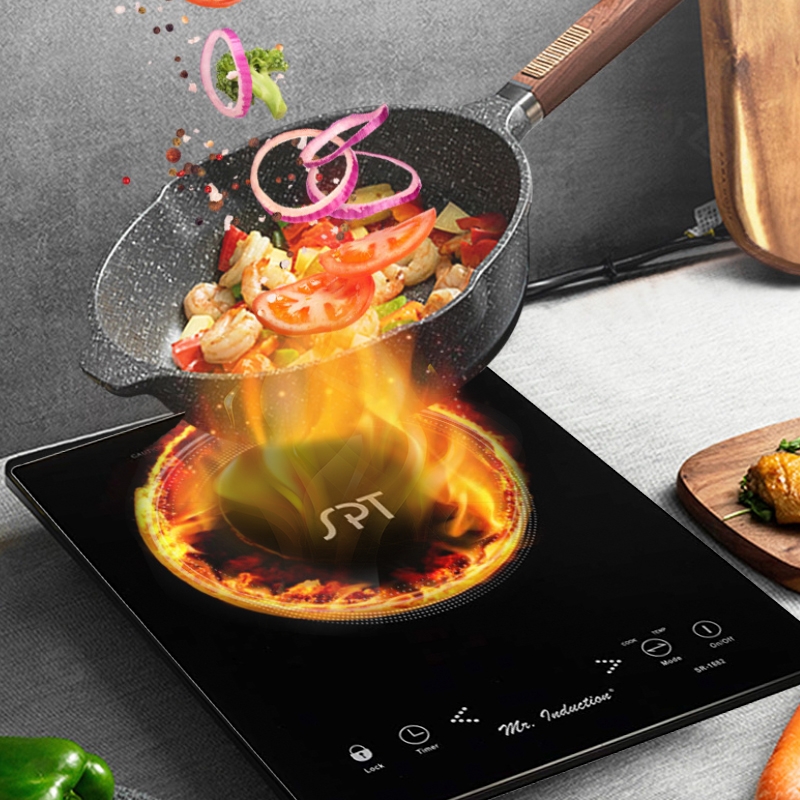 SPT尚朋堂 家用电磁炉 SR-1882 智能定时 9档火力可调 触摸面板 1650W 