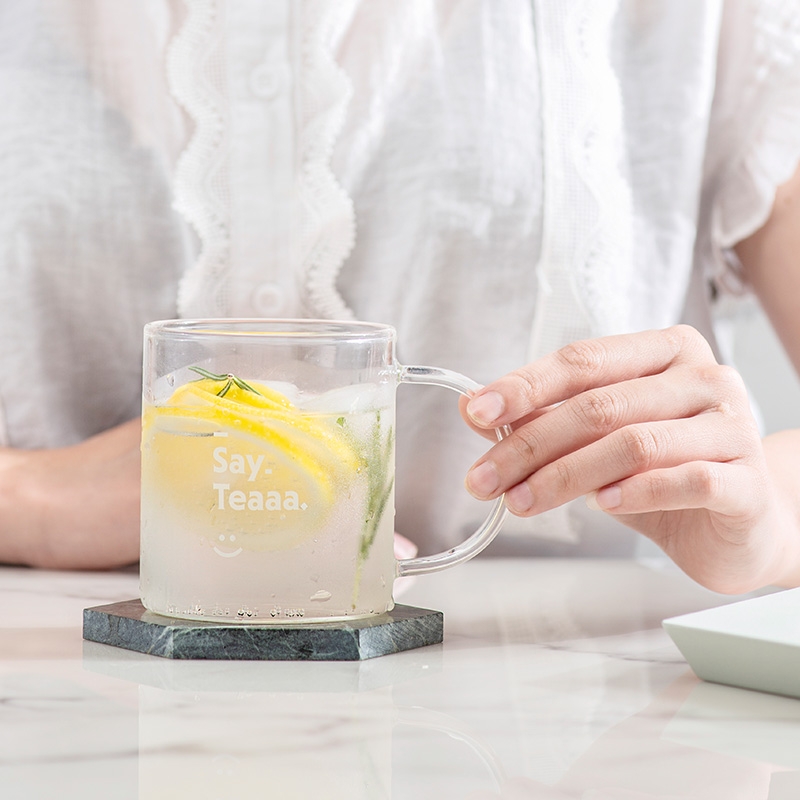 Buydeem/北鼎 玻璃杯 高硼硅茶水杯 办公室茶杯 养生壶/饮水机伴侣 350ML