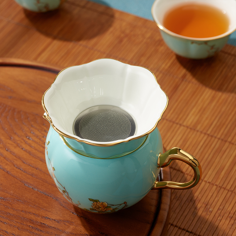 Auratic 国瓷永丰源 西湖蓝15头茶具