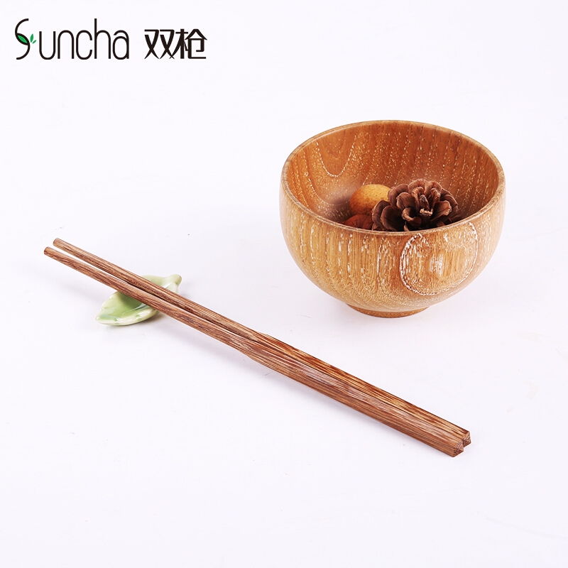 【包邮】Suncha 双枪中华鸡翅木家用筷 原木打磨 天然健康10双装