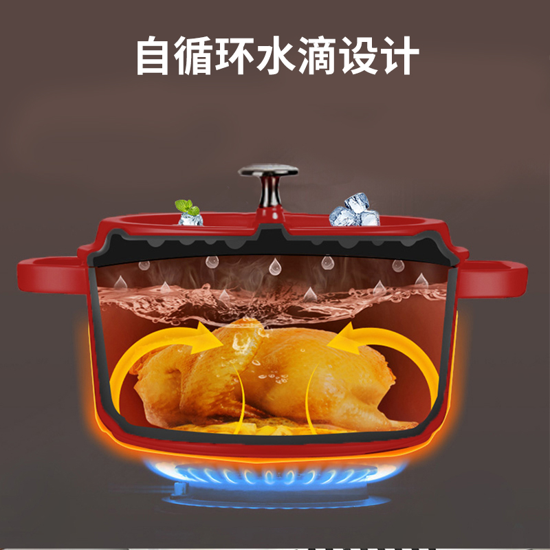STAUB 家用珐琅锅铸铁锅焖炖锅 锁热保温 不挑炉灶 4QT 双色可选