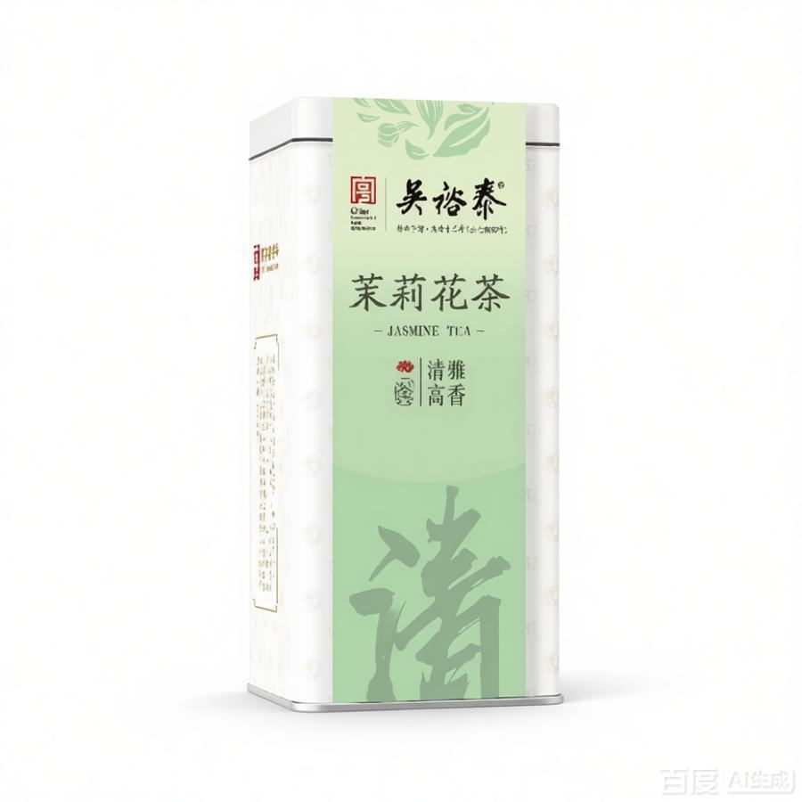 吴裕泰 茉莉花茶清韵110g 特级清香型茶叶 高档罐装 老北京伴手茶礼自己喝
