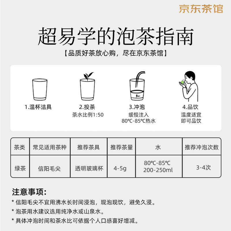 【中国直邮，时效7-15天】文新绿茶2026新茶4A非遗手工信阳毛尖特级200g明前罐装抢新