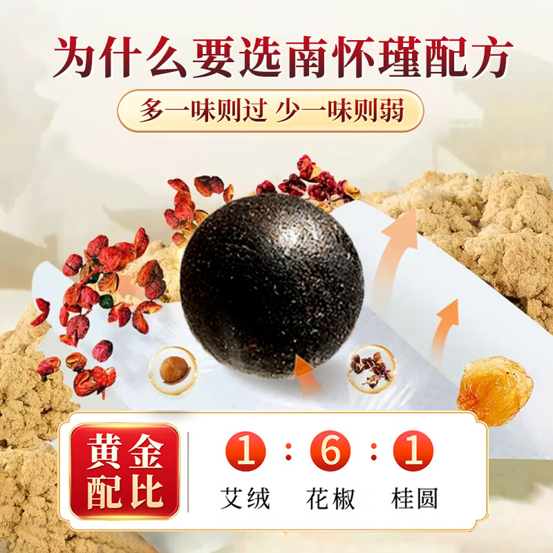 【下架】【中国直邮，时效5-12天】北京同仁堂艾草肚脐贴艾灸去湿气寒湿调理脾胃体内祛湿排毒艾脐大肚子懒人贴30贴/盒-三盒（90贴）
