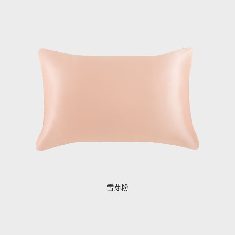 蚕花娘娘 100%桑蚕丝全真丝枕套 高档单人丝绸枕套 三色可选 74*48cm