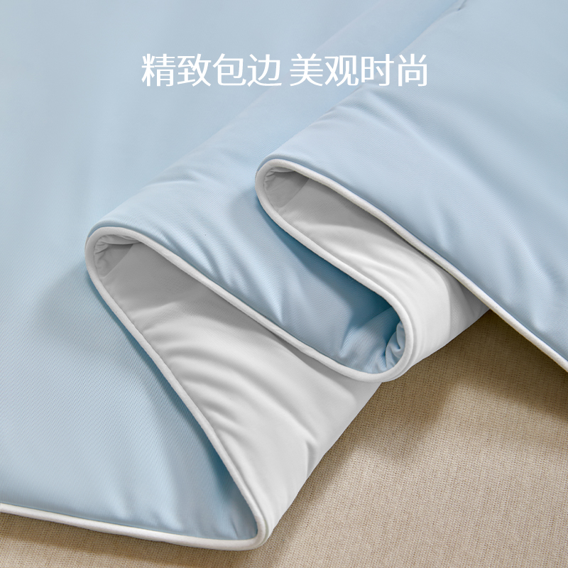 蚕花娘娘 可水洗凉感蚕丝夏被 100%蚕丝填充 空调被芯 200*230cm (300g) 蓝色 绿色
