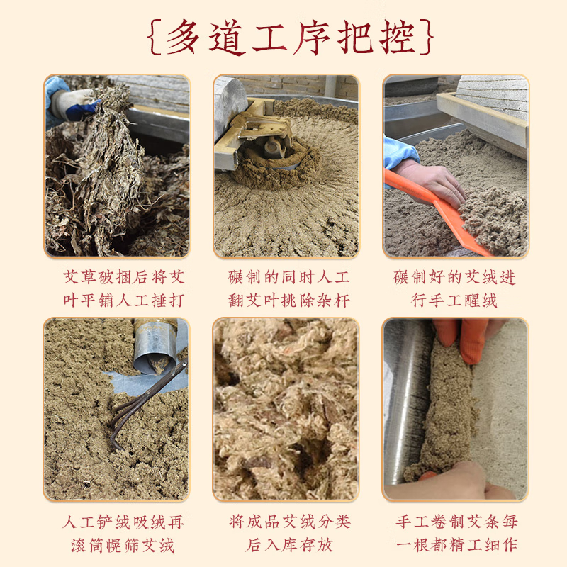 【下架】同仁堂 艾柱54粒 艾灸柱三年陈艾加长家商两用艾叶艾草艾绒棒无烟艾灸条纯艾艾条（适用艾灸盒随身灸）1.8cmX2.7cm/柱*54柱/盒-2盒