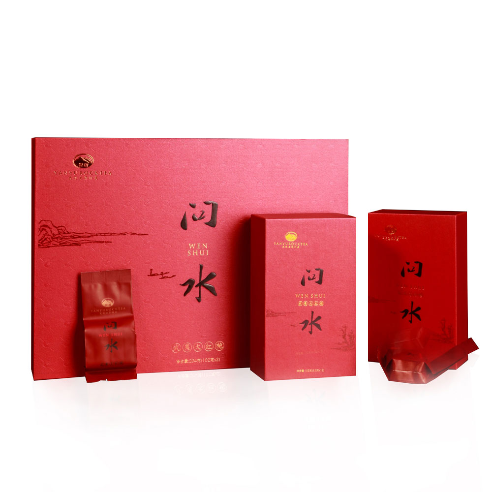 正山堂 武夷岩茶大红袍茶叶特级乌龙茶 茶色浓厚 口感醇香 礼盒装 （102g*2）