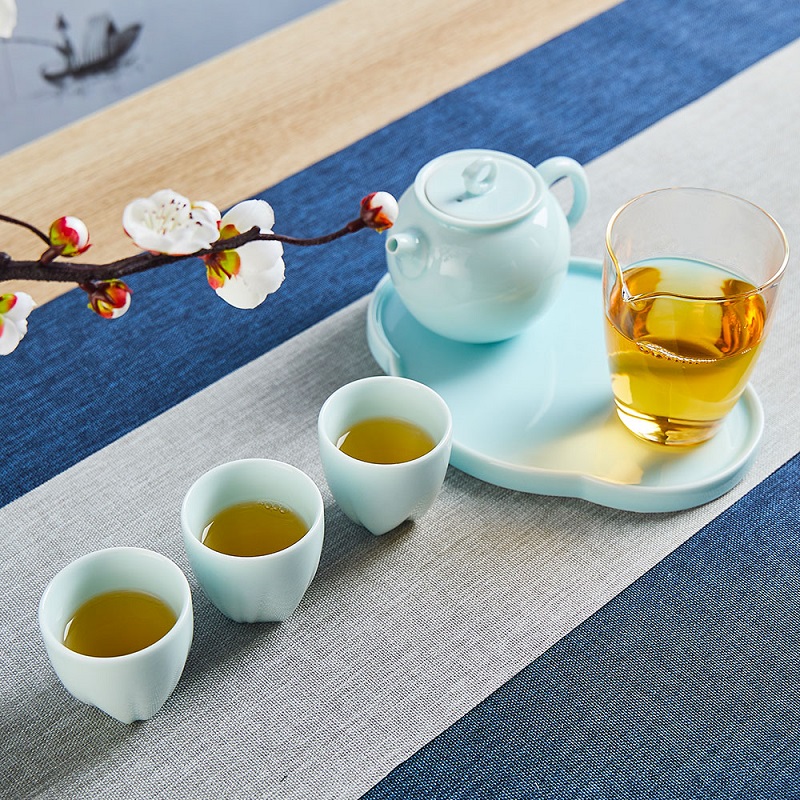 【缺货】北溪堂·月上海棠茶具套装 一壶三杯 礼盒包装 送礼首选