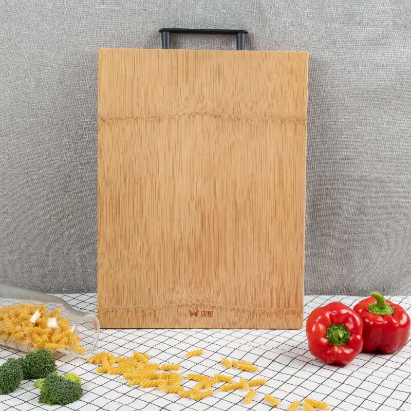 Suncha双枪 整竹砧板菜板 家用厨房板切菜板案板 实心压制无漆无蜡 40*30*1.8cm