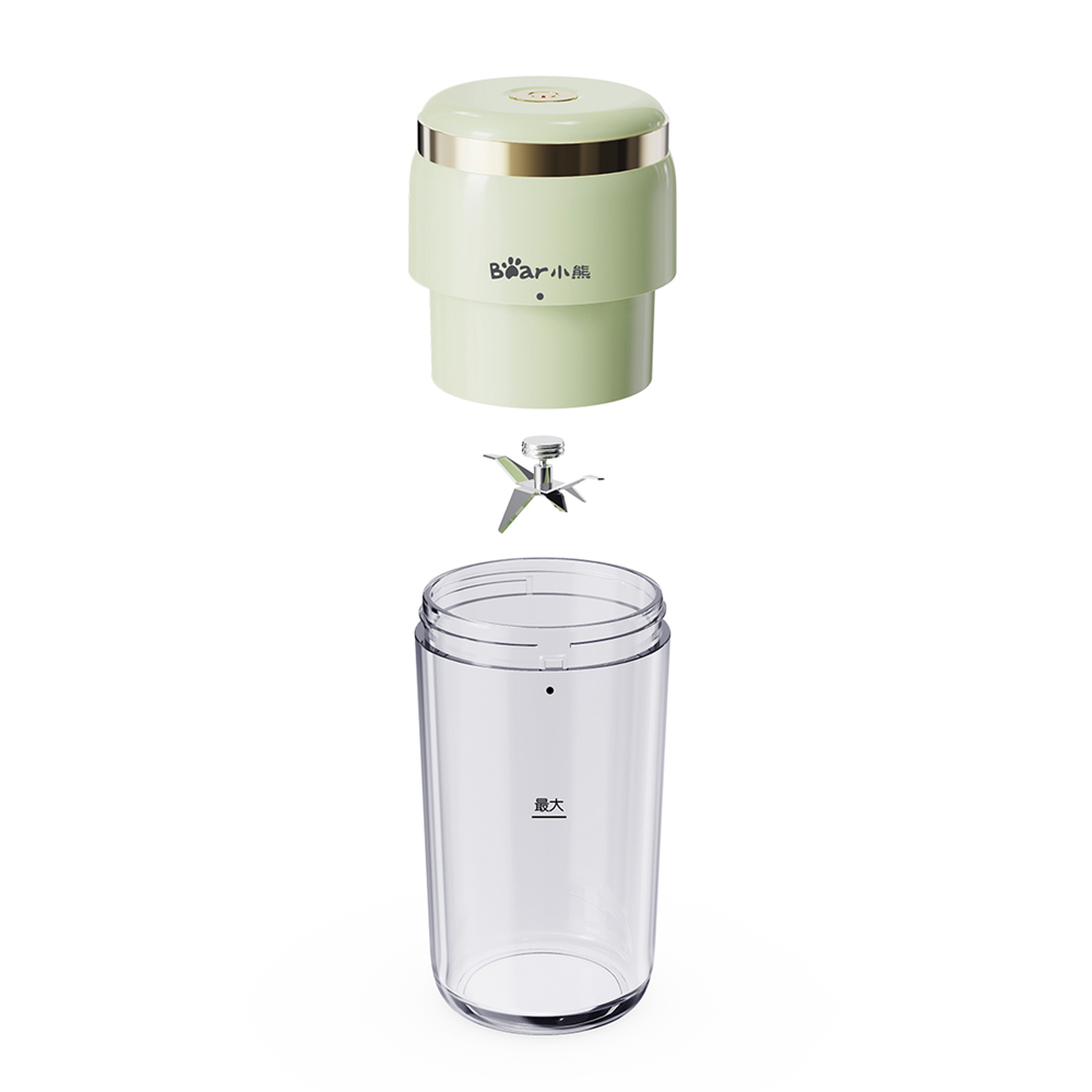 Bear小熊果汁机 便携式充电无线榨汁机 迷你小型 可做沙冰 LLJ-E03F1 300ML