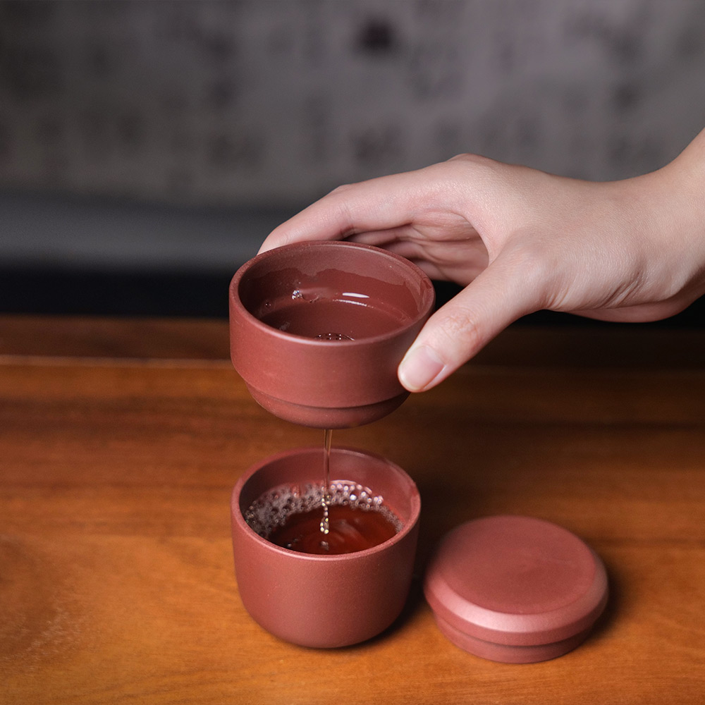【中国直邮，时效10-15天】正山堂紫砂快客杯 出行必备 160ml