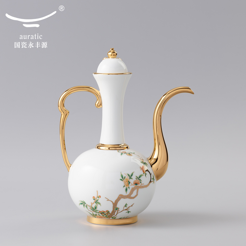 【中国直邮，时效10-15天】Auratic 国瓷永丰源夫人瓷-石榴家园10头酒具