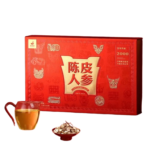 【中国直邮，时效7-15天】柑柑好 新品广东新会陈皮人参茶162克礼盒日常养生伴手礼
