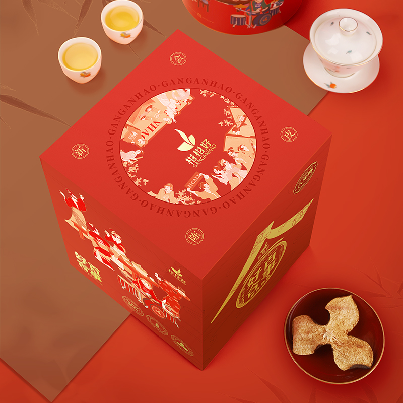 【中国直邮，时效5-12天】柑柑好 广东新会陈皮好合系列八年陈皮罐装200克礼盒装