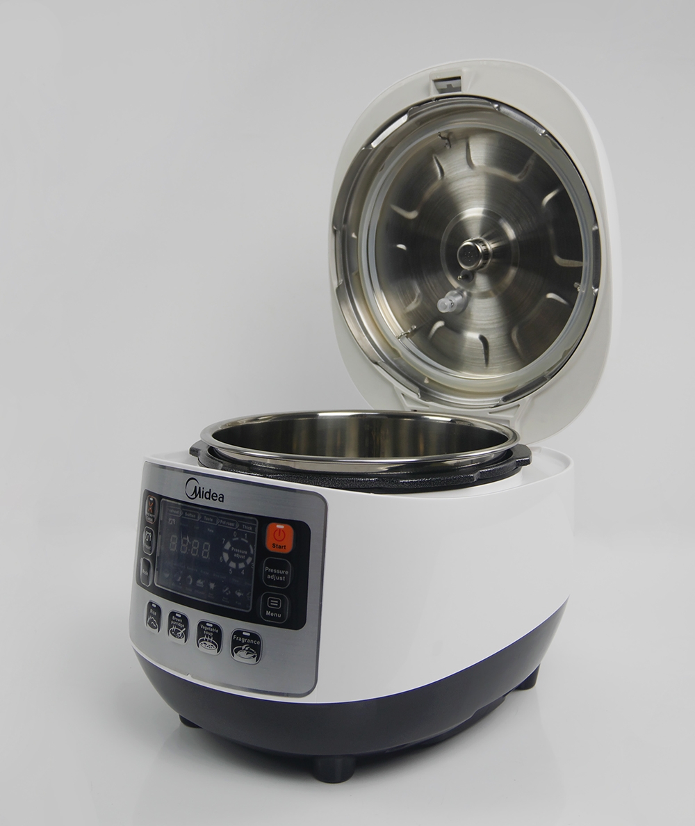 Midea 美的太极煲智能电压力锅5L MY-SS5033  大气时尚 全英文面板 不锈钢内胆