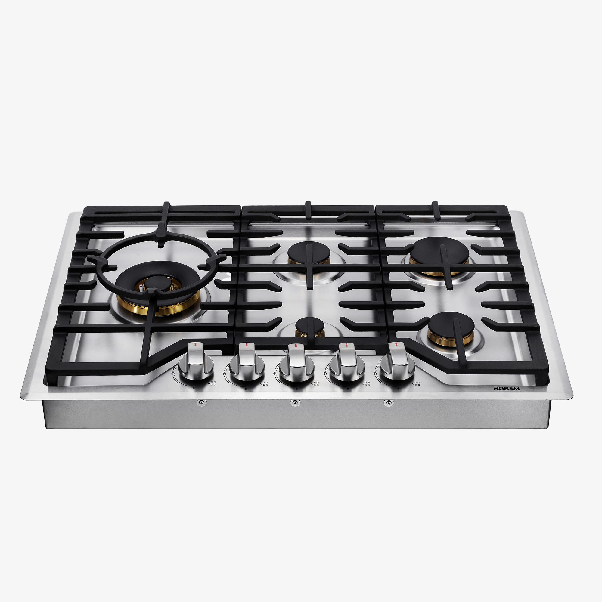 【有赠品】ROBAM老板 大火力五眼燃气灶G513 30英寸|双燃料（NG/LPG） 5炉布局极简设计 纯铜炉头 聚环猛火