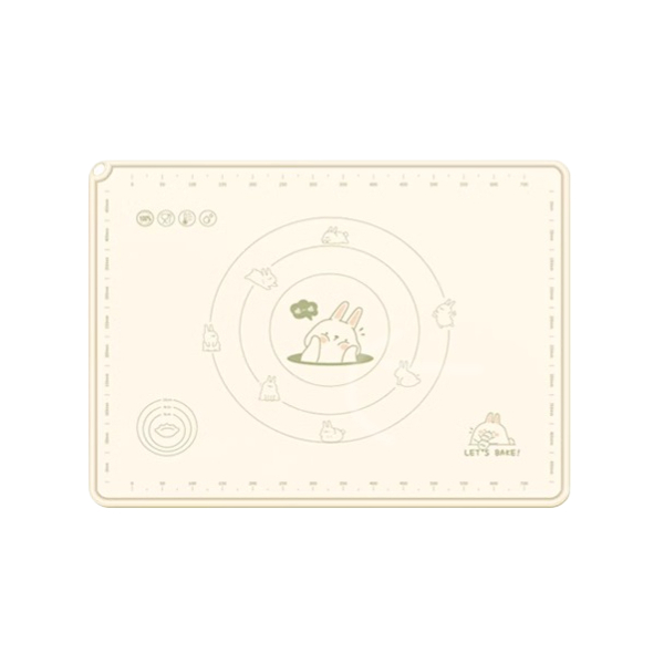 Suncha 双枪抗菌硅胶垫加厚揉面垫 家用擀面垫和面垫 食品级耐高温加大加厚——歪歪兔70*50