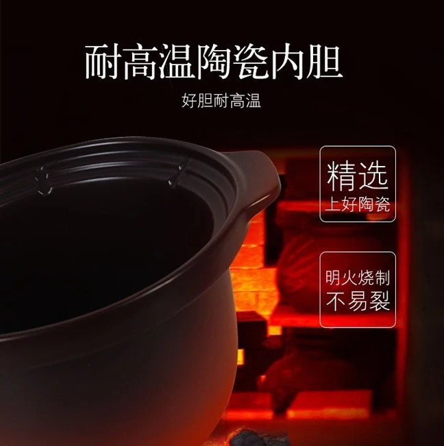 Tianji天际 多功能全自动电炖锅4L DGD40-40LD 优质陶瓷内胆 文火慢熬 煲汤煮粥养生锅