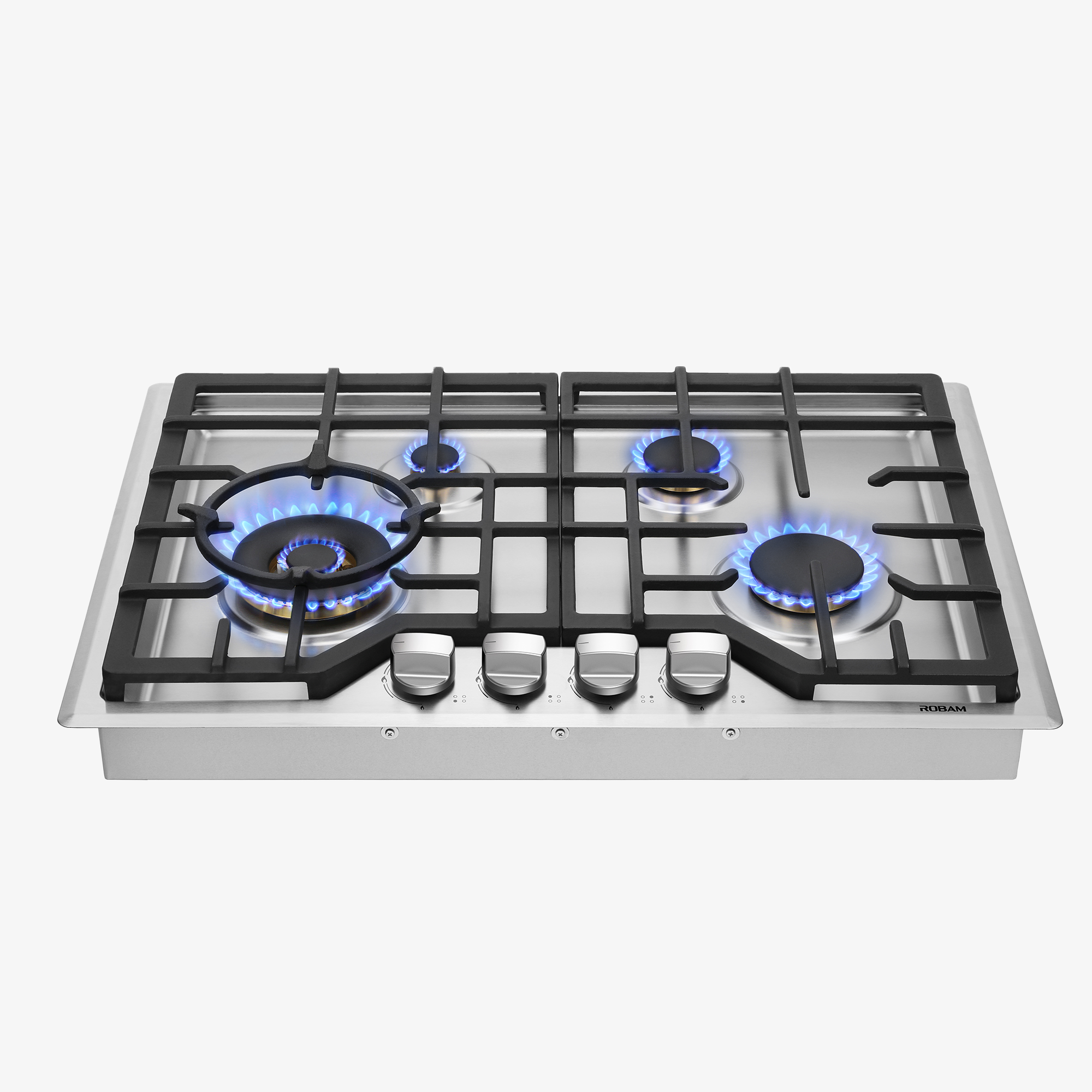 【有赠品】ROBAM老板 大火力四眼燃气灶G413 30英寸|双燃料（NG/LPG） 纯铜炉头 聚环猛火