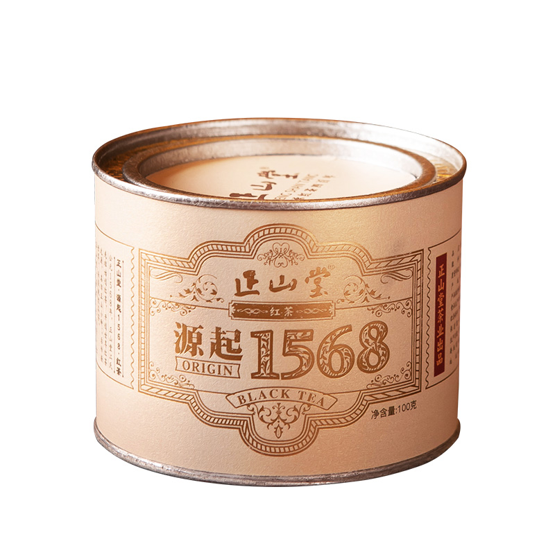 正山堂 1568无烟熏正山小种 武夷红茶 特级红茶 罐装100g 