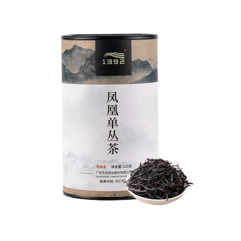 天池乌龙茶传承凤凰单丛茶单枞鸭屎香 一级125g罐装茶叶送礼