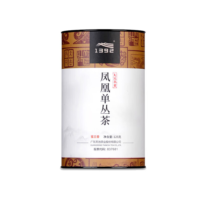 天池乌龙茶传承凤凰单丛茶单枞蜜兰香 一级125g罐装茶叶送礼
