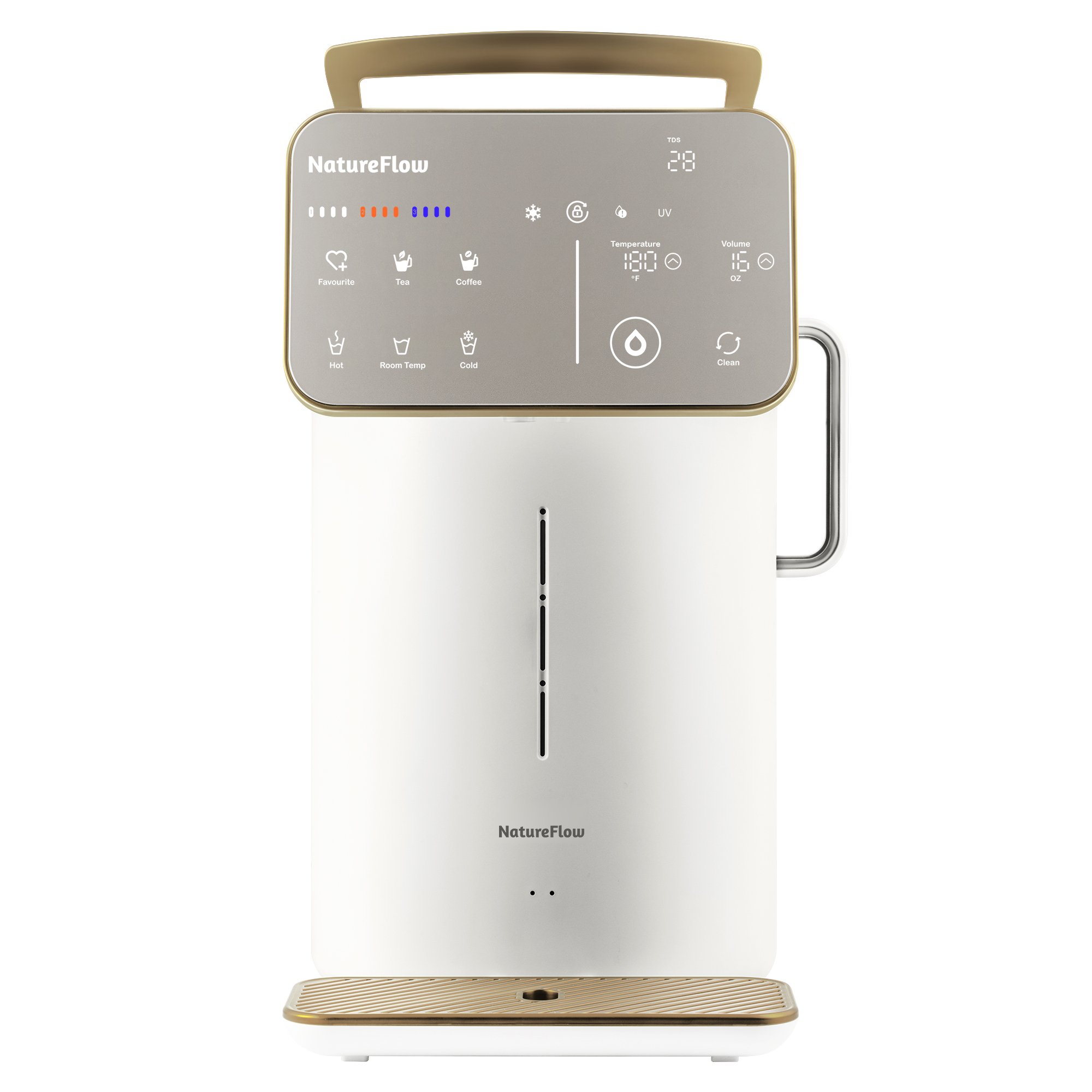 NatureFlow 家里泉矿泉机净水器 家用加热直饮一体机台上免安装即热饮水机RO反渗透 Y6