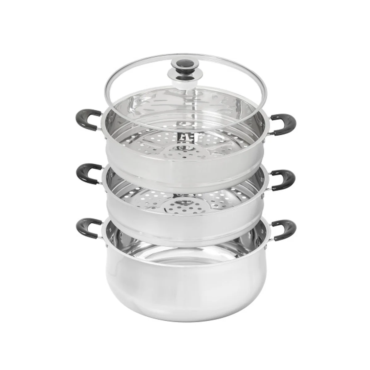 Concord three-layer stainless steel steamer S1006-30 multi-purpose 30 cm easy to clean