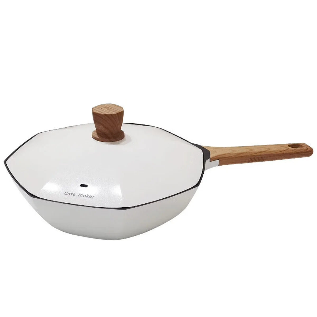 Cartmark Star Anise Deep Frying Pan Maifan Stone Color Non-Stick Pan High-quality Frying Pan 24cm