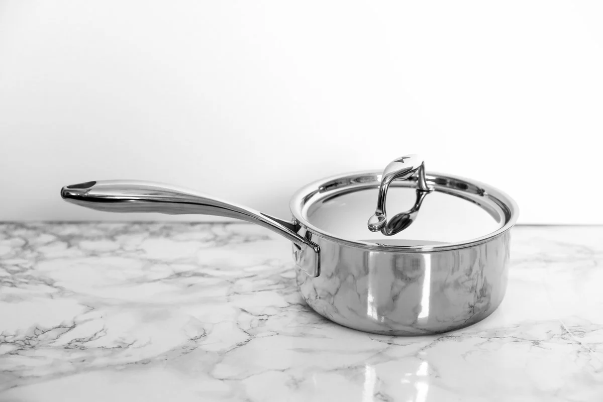 Duratux stainless steel three-layer 10-piece cookware set (silver)
