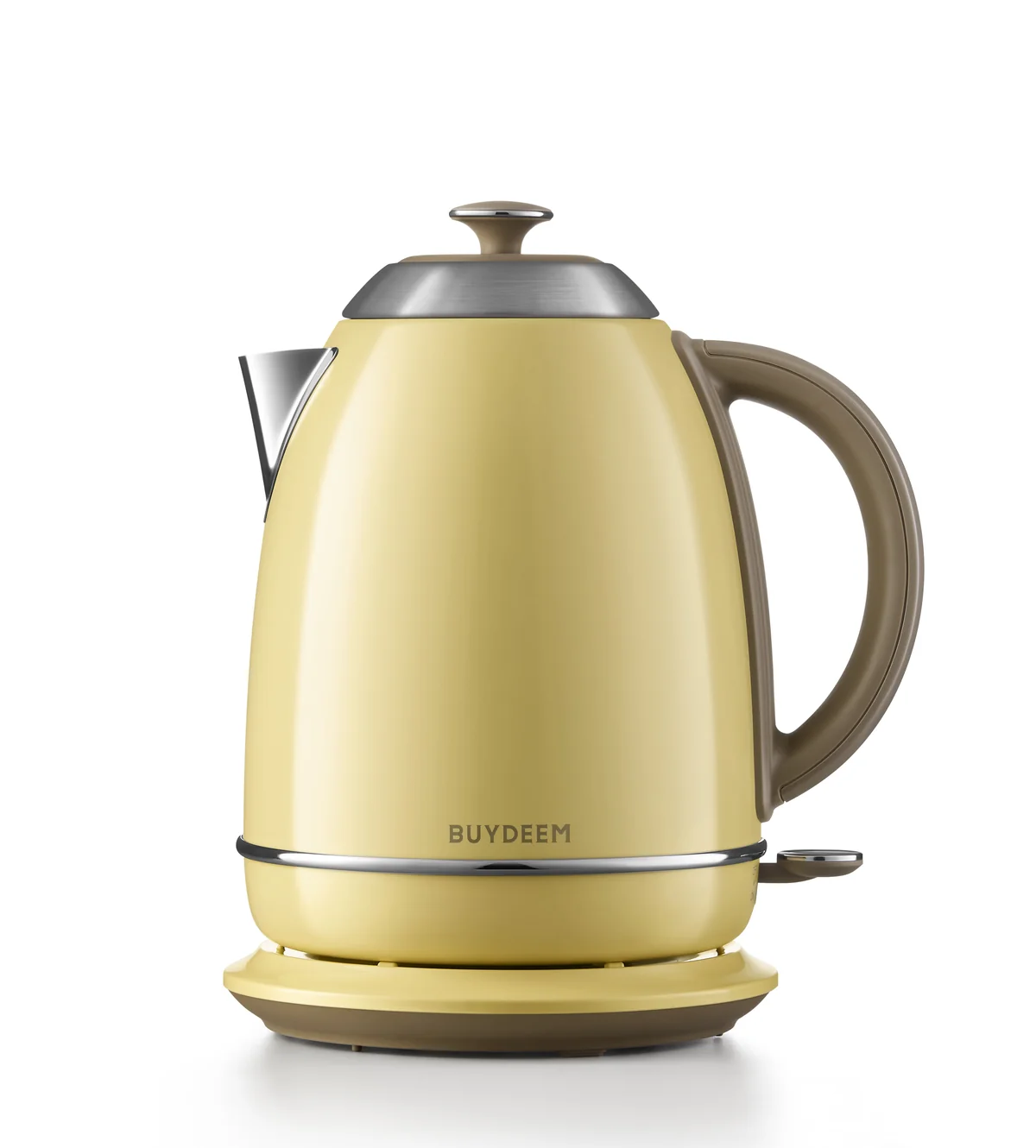 Buydeem Retro Stainless steel Electric kettle Kettle Precise temperature control Fast boiling Three colors optional 1.7L