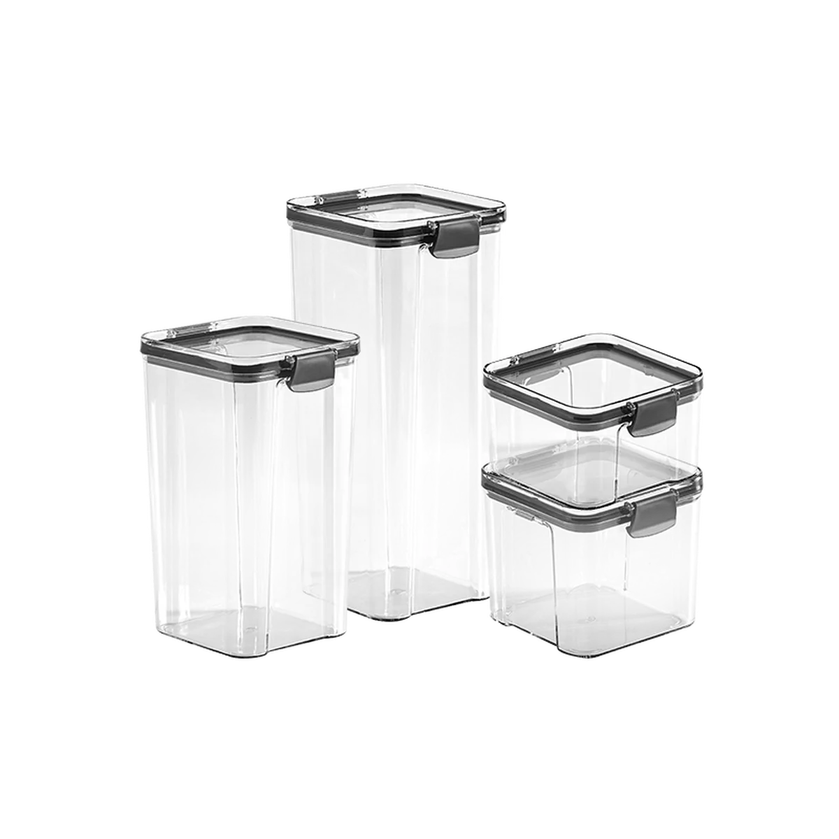 Lifease, Food Storage Container, 12-Piece Set, Sealed Moisture-Proof, Four Sizes