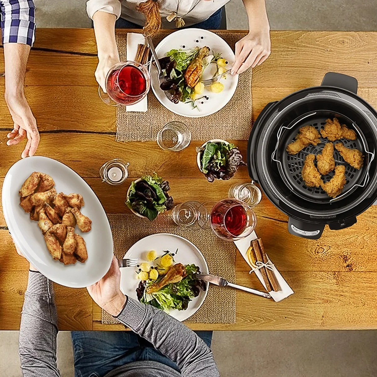 Joydeem Smart Air Fryer Pressure Cooker 2-in-1 YBW609H, multi-function, large capacity