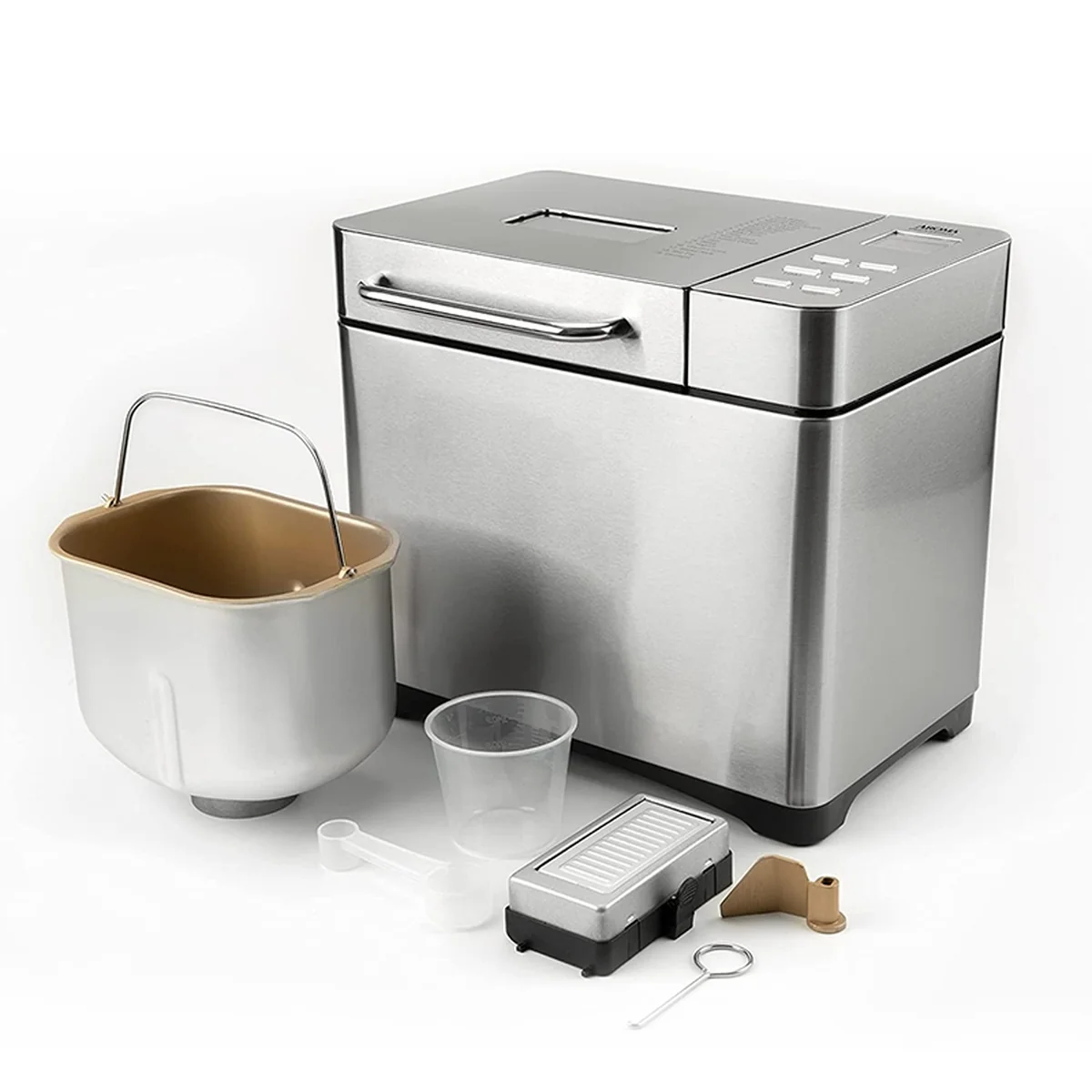 Aroma stainless steel automatic bread machine breakfast machine ABM-270, can sprinkle fruit, 17 menus