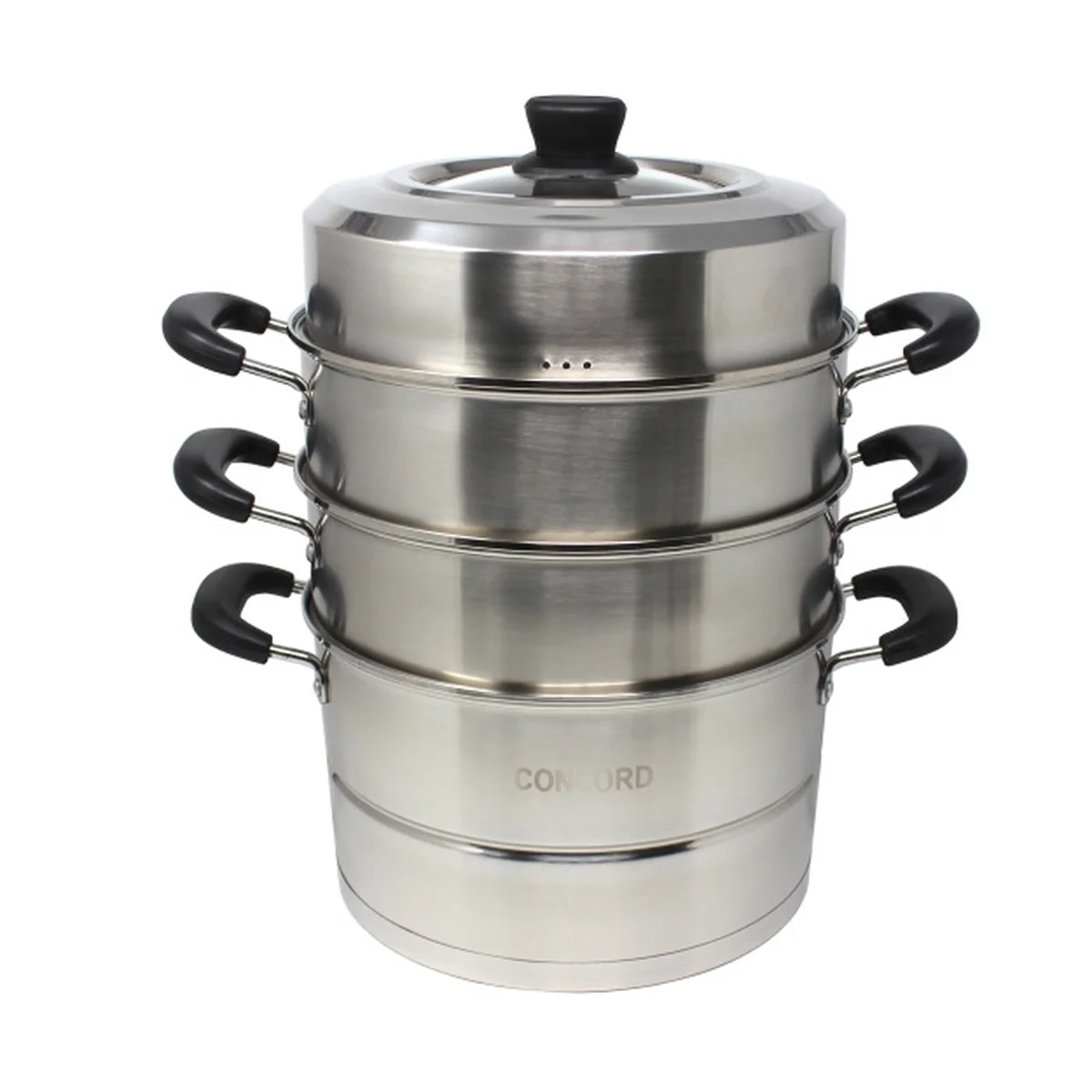 Concord four-layer stainless steel steamer SAS Large capacity Easy to clean Heat transfer fast