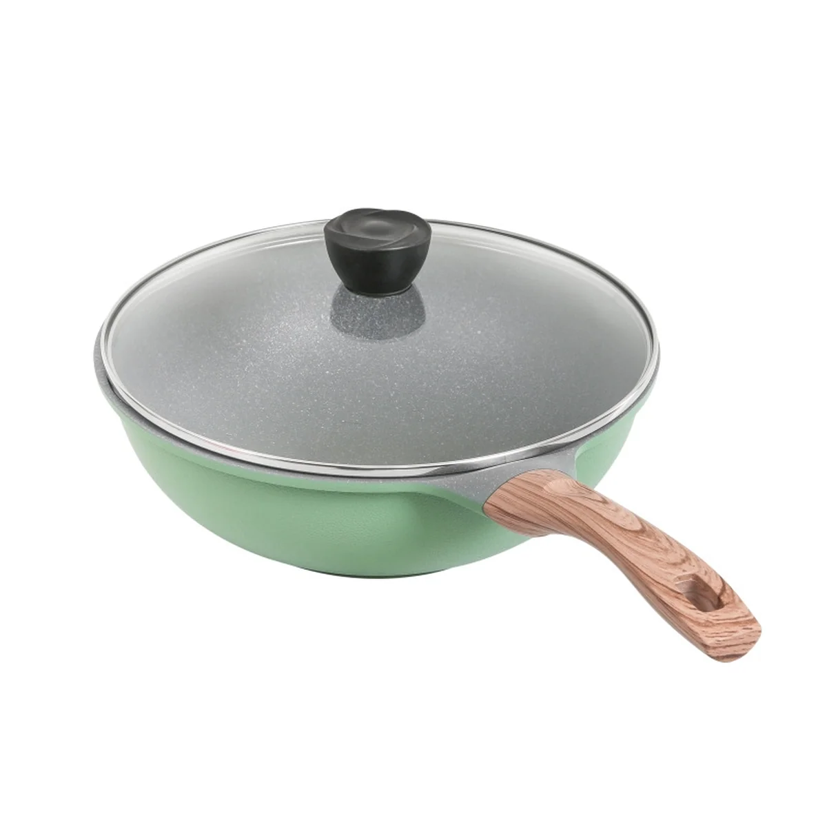 Concord Inoble non-stick wok, IWN-30 wear-resistant and easy to wash, less fumes, safe and healthy