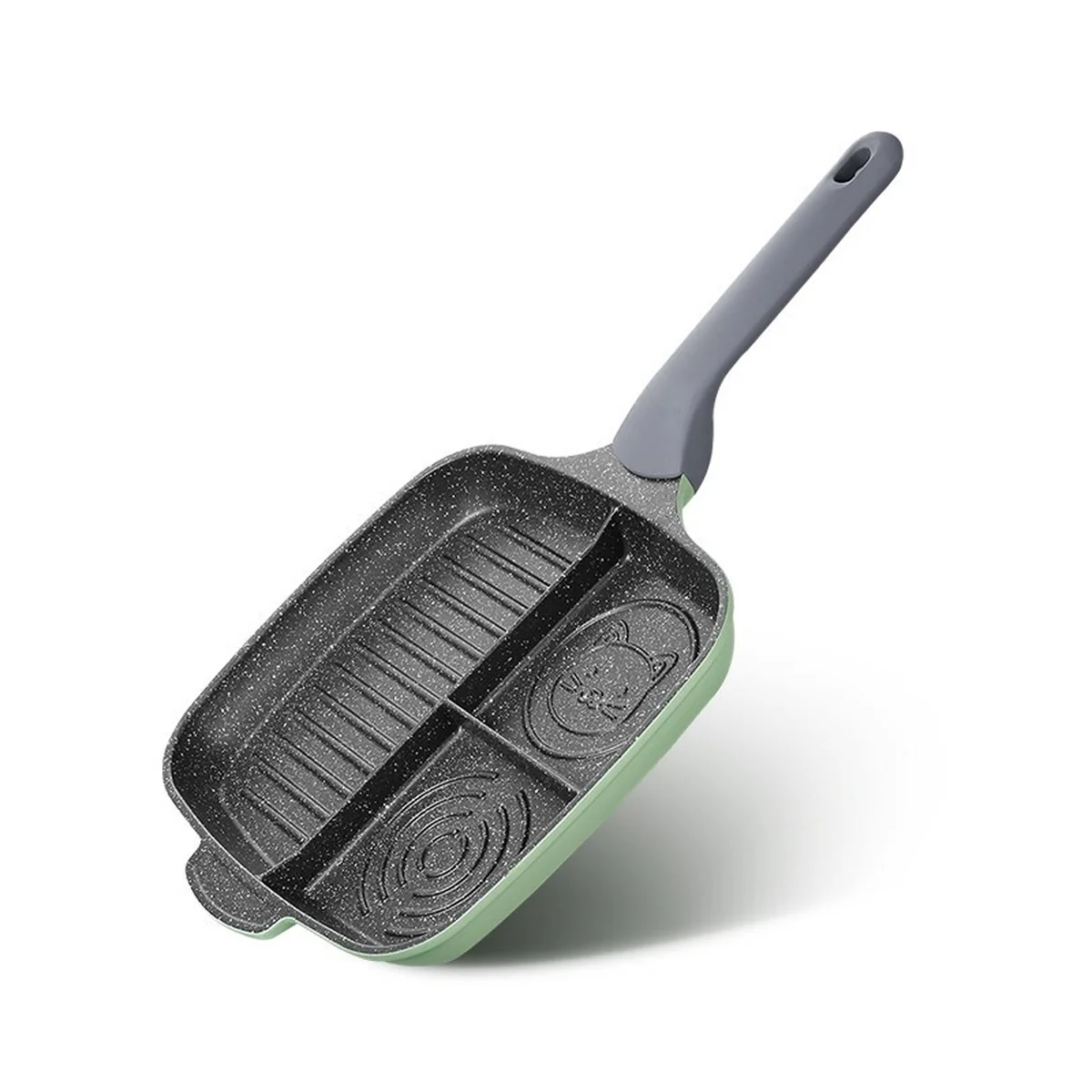 Cooker King, Multifunctional Breakfast Artifact ,Flat-bottomed Frying Pan,Omelette,Light Smoke Less Oil ,Wear-resistant ,Non-stick 26cm