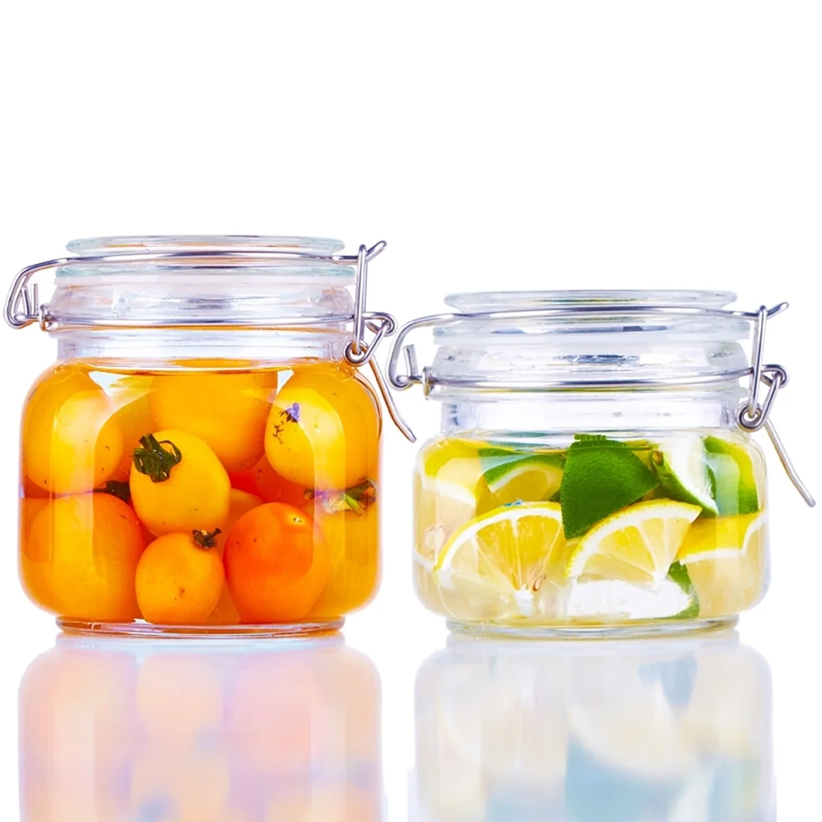Scybe glass sealed storage tank set of 2 500ml+750ml