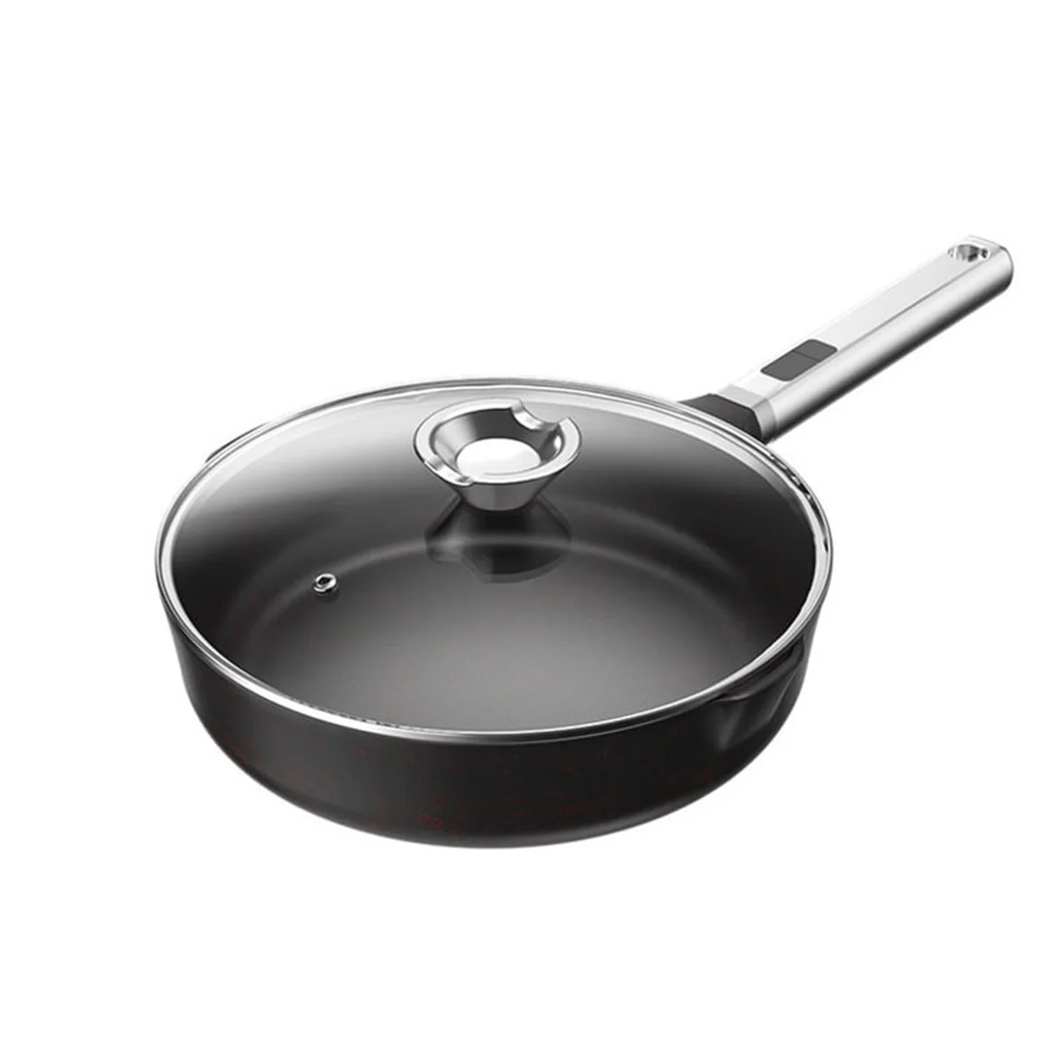 SOWE Flavored Volcanic Rock King Maifan Stone Black Pan Easy to clean and durable 28cm