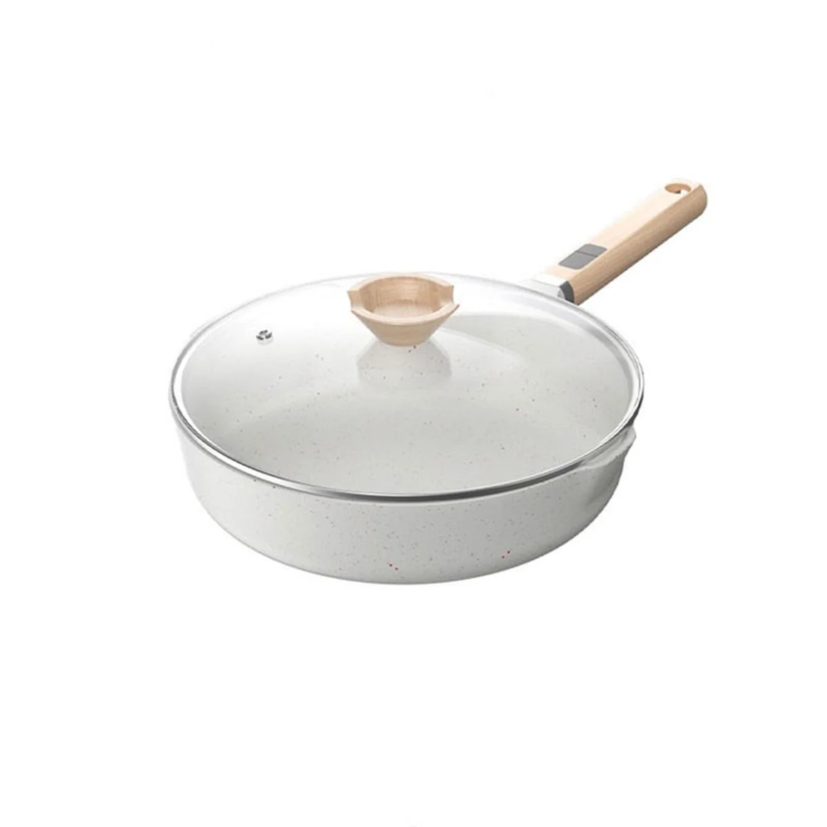 Kitchen Essentials| SOWE Flavored Volcanic Rock King Maifan Stone White Pan Easy to clean and durable 28cm